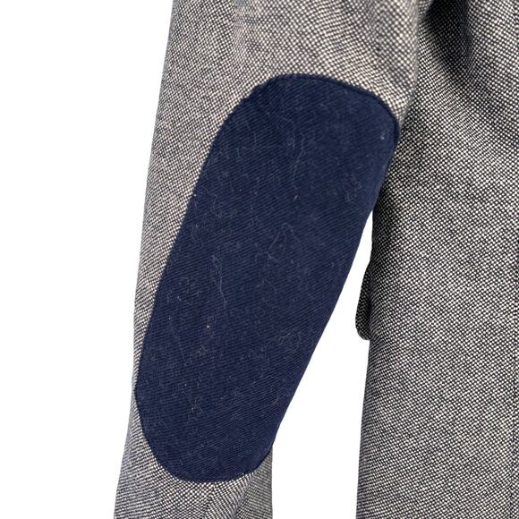 Gap The Academy Wool Blend Blazer Elbow Patch Womens Size 6 Dark Academia - Picture 3 of 5